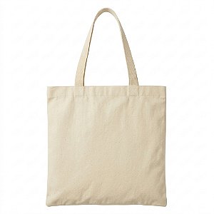BOLSA ECOBAG EM ALGODÃO CRU 30X35 CM — LISA / SEM ESTAMPA (IDEAL PARA DTF TÊXTIL, SILK E ARTESANATO)