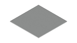 Placa de aluminio (AL) 110X50MM