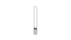 Viscosimetro copo Zahn Nº 1 aco inox