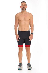 Bermuda Masculina Speed preto e vermelho