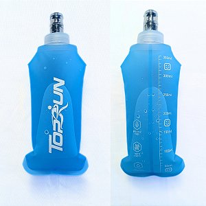 Garrafa Hidratação Silicone Soft Flash 350ml Azul