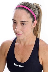 FAIXA DE CABELO COM SILICONE PINK