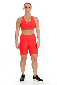 Bermuda Compress Multi bolsos Vermelho