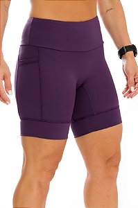 Bermuda Compress Multi bolsos Roxo