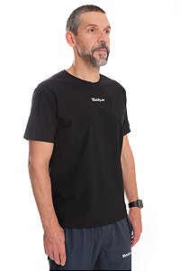 CAMISETA CORTE LASER BOLSO PRETA