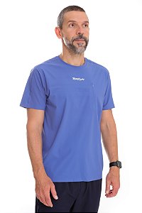 CAMISETA CORTE LASER BOLSO AZUL