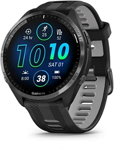 Garmin Relógio Forerunner 965 Preto 47mm com Monitor Cardíaco de Pulso e GPS