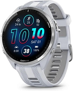 Garmin Relógio Forerunner 965 Branco 47mm com Monitor Cardíaco de Pulso e GPS