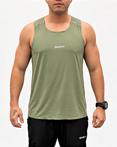 Regata Masculina Dry Performance Top Run Verde Militar