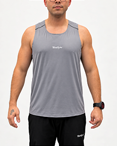 Regata Masculina Dry Performance Top Run Cinza