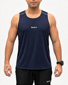 Regata Masculina Dry Performance Top Run Azul Marinho