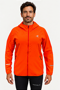Corta Vento Masculina Ultra Leve Performance Laranja