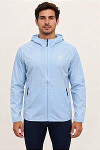 Corta Vento Masculina Ultra Leve Performance Azul Bebê
