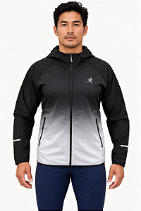 Corta Vento Masculina Ultra Leve Performance Degradê Cinza