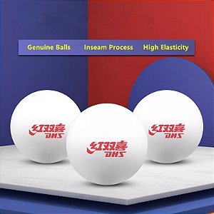 20 Bolas DHS Plástico ABS - Tênis De Mesa Profissional Treinamento
