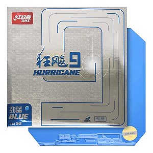 Borracha Dhs Hurricane 9 Azul Blue Ataque Pegajosa Tênis de Mesa