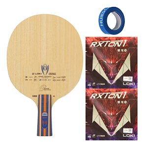 Raquete Classineta K1 Carbon + 2x Borrachas Rxton I Aprovado ITTF Tênis Mesa