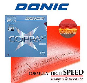 DONIC Coppa X2 Platine - Plaques De Tennis De Table Soft - Tempo 97, Contrôle 58, Effet 100 - Produit Neuf