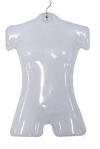 Cabide PVC Busto Infantil Transparente