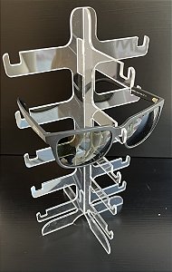 Expositor de Óculos Acrílico Desmontável - 5 óculos