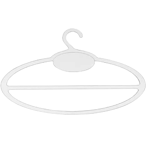 Cabide Acrílico Lenço Oval