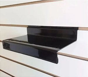 Escadinha Reta Acrílica Preta para Painel - 10 unid.