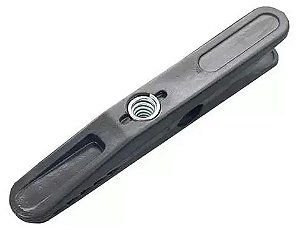 Presilha Plástico Jacaré Preta