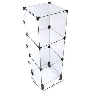 Balcão de Vidro 30L x 90A x 30P cm