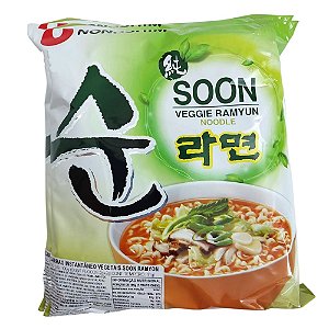 Macarrão Instantâneo Coreano Vegetais Soon Veggie Ramyun Noodle Nongshim