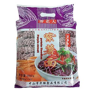 Macarrão de Batata Doce Roxa - Purple Potato Noodles 900g Hua lian