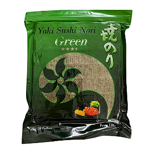 Alga para Sushi - 50 Folhas - Nori Green Ganesh