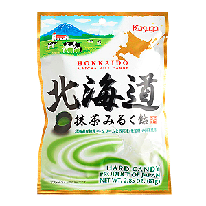 Bala Japonesa de Chá Verde e Leite Kasugai Hokkaido Matcha Milk Candy