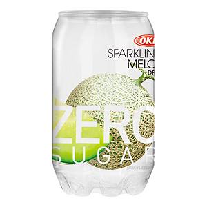 Bebida Gaseificada de Melão Sparkling Melon Drink OKF Zero Suggar