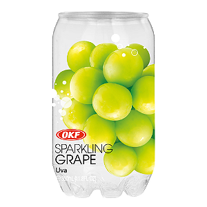 Bebida Gaseificada de Uva Verde Sparkling Grape OKF