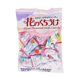 Bala Japonesa de Leite e Ameixa Japonesa Kasugai Flower Kiss Candy