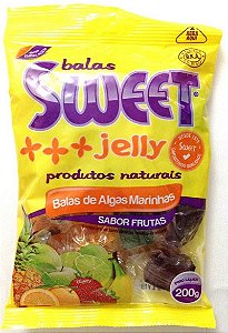 Bala de Algas Marinhas - Frutas - Sweet Jelly 200g