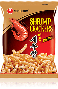 Salgadinho de Camarão Apimentado Nongshim – Picante e Crocante