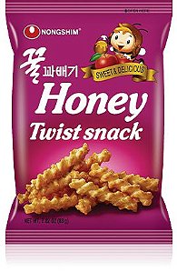 Salgadinho Palitos de Mel com Maçã Honey Twist Snack 75g Nongshim