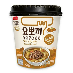 Topokki Coreano Sabor Bulgogi 118g Young Poong – Massa de Arroz em Copo