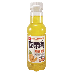 Bebida de Fruta Sabor Abacaxi com Mel e Nata de Coco 450ml – Refrescante e Tropical