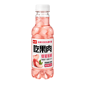 Bebida de Fruta Sabor Pêssego com Mel e Nata de Coco 450ml – Refrescante e Aromática