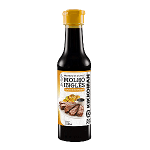 Molho Inglês Tipo Worcestershire Kikkoman 150ml – Sabor Intenso para Carnes