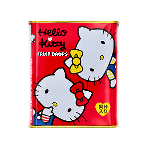 Bala de Frutas Sortidas Hello Kitty Candy Drops Sakuma – Lata Colecionável Japonesa