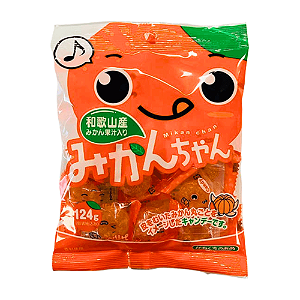Bala Japonesa Mikan Chan – Sabor Tangerina com Suco Natural