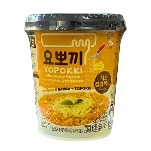 Rapokki Cup Cheese Yopokki 145g – Massa de Arroz e Lámen com Molho Picante e Queijo