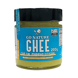 Ghee com Sal Marinho Integral Go Nature 200g – Saboroso e Versátil