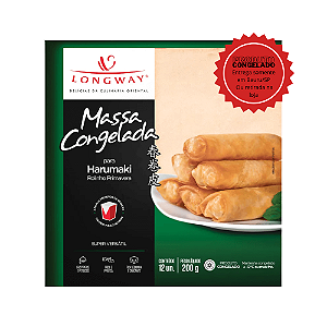 Massa para harumaki rolinho primavera Longway 12 folhas Congelado