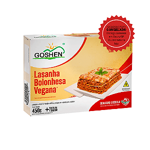 Lasanha Vegana ao Molho à Bolonhesa Goshen 450g Congelado