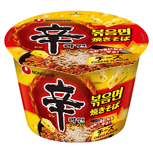 Macarrão Instantâneo em Copo Shin Ramyun Stir Fry Cheese Nongshim – Cremoso e Picante