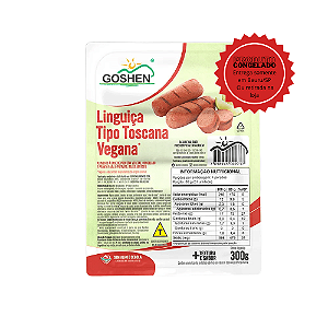 Linguiça Toscana Vegana Goshen 300g Congelado